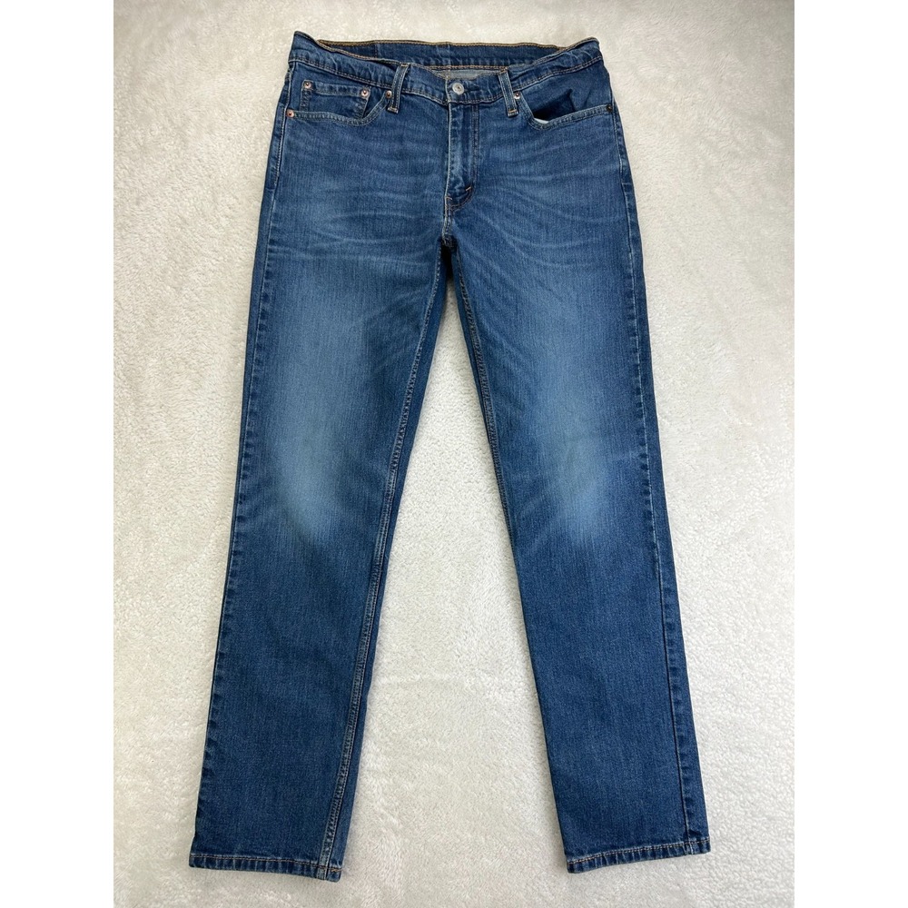 Levi's 511 Straight Leg Jeans Mens 33x32 Blue Denim Slim Fit Mid Rise Classic